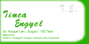 timea engyel business card